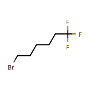 Chemical structure of 6-Bromo-1,1,1-trifluorohexane , CAS 111670-37-2, AChemBlock Y236065
