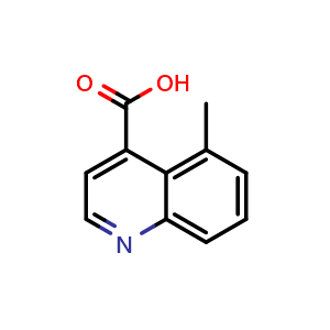 Chemical structure of 5-Methylquinoline-4-carboxylic acid , CAS 1474034-01-9, AChemBlock Y236069