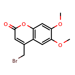 Chemical structure of 4-Bromomethyl-6,7-dimethoxycoumarin , CAS 88404-25-5, AChemBlock Y236072