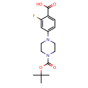 4-(4-(tert-Butoxycarbonyl)piperazin-1-yl)-2-fluorobenzoic acid