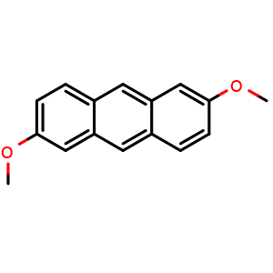 Chemical structure of 2,6-Dimethoxyanthracene , CAS 36319-03-6, AChemBlock Y236095