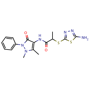 2-[(5-Amino-1,3,4-thiadiazol-2-yl)sulfanyl]-n-(1,5-dimethyl-3-oxo-2-phenyl-2,3-dihydro-1h-pyrazol-4-yl)propanamide