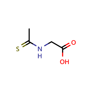 Chemical structure of Ethanethioylglycine , CAS 412307-34-7, AChemBlock Y236193