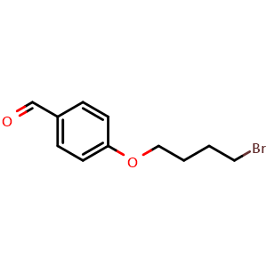 Chemical structure of 4-(4-Bromobutoxy)benzaldehyde , CAS 72621-19-3, AChemBlock Y236262