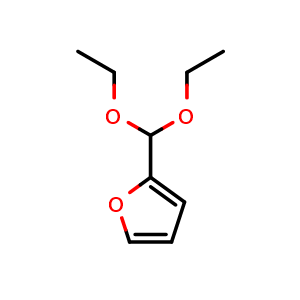 Chemical structure of 2-(Diethoxymethyl)furan , CAS 13529-27-6, AChemBlock Y236297