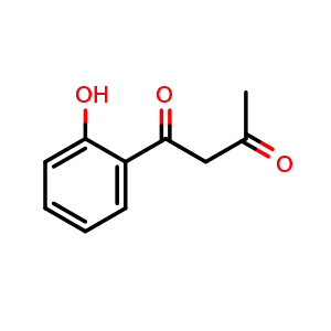 Chemical structure of 2-(Acetoacetyl)phenol , CAS 16636-62-7, AChemBlock Y236306