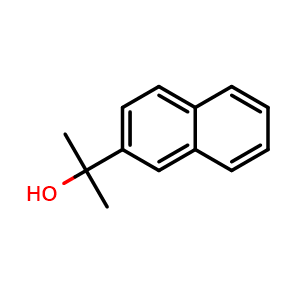 Chemical structure of 2-(Naphthalen-2-yl)propan-2-ol , CAS 20351-54-6, AChemBlock Y236335
