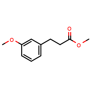 Chemical structure of Methyl 3-(3-methoxyphenyl)propanoate , CAS 50704-52-4, AChemBlock Y236448