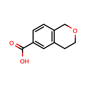 Chemical structure of Isochromane-6-carboxylic acid , CAS 933726-72-8, AChemBlock Y236474