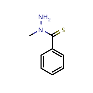 Chemical structure of N-Methylbenzothiohydrazide , CAS 21048-05-5, AChemBlock Y236608