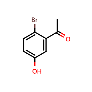Chemical structure of 1-(2-Bromo-5-hydroxyphenyl)ethan-1-one , CAS 1127422-81-4, AChemBlock Y236613