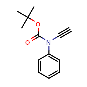 Chemical structure of tert-Butyl ethynyl(phenyl)carbamate , CAS 1019202-25-5, AChemBlock Y236626