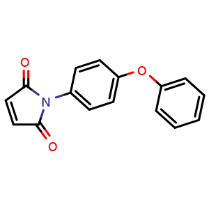 Chemical structure of 1-(4-Phenoxyphenyl)-1h-pyrrole-2,5-dione , CAS 69422-82-8, AChemBlock Y236676