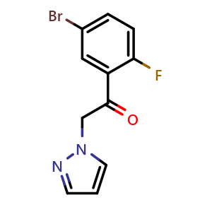 1-(5-Bromo-2-fluorophenyl)-2-(1H-pyrazol-1-yl)ethanone