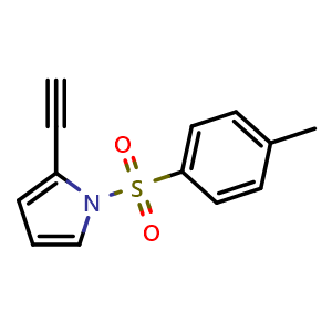 Chemical structure of 2-Ethynyl-1-tosyl-1H-pyrrole , CAS 180283-63-0, AChemBlock Y236699