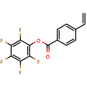 Chemical structure of Perfluorophenyl 4-vinylbenzoate , CAS 864069-04-5, AChemBlock Y236700