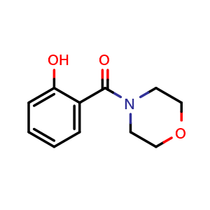 Chemical structure of 2-(Morpholine-4-carbonyl)phenol , CAS 3202-84-4, AChemBlock Y236720