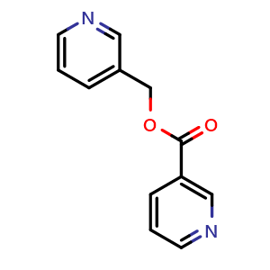 Chemical structure of Pyridin-3-ylmethyl nicotinate , CAS 49673-77-0, AChemBlock Y236732