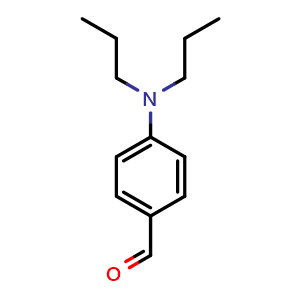Chemical structure of 4-(Dipropylamino)benzaldehyde , CAS 613-28-5, AChemBlock Y236773