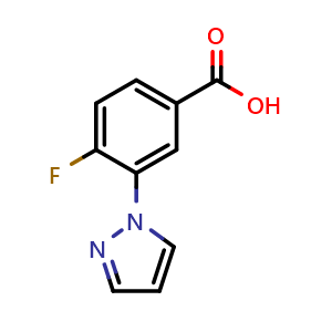4-Fluoro-3-(1H-pyrazol-1-yl)benzoic acid