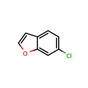 Chemical structure of 6-Chlorobenzofuran , CAS 151619-12-4, AChemBlock Y236790