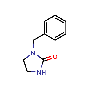 Chemical structure of 1-Benzylimidazolidin-2-one , CAS 2385-38-8, AChemBlock Y236827
