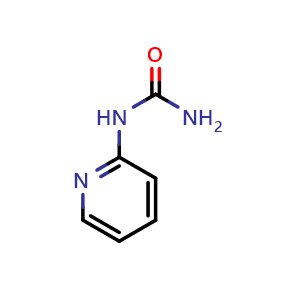 Chemical structure of Pyridin-2-yl-urea , CAS 13114-64-2, AChemBlock Y236861