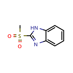 Chemical structure of 2-Methanesulfonyl-1h-1,3-benzodiazole , CAS 57159-81-6, AChemBlock Y236883