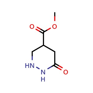 Chemical structure of Methyl 6-oxohexahydropyridazine-4-carboxylate , CAS 153895-80-8, AChemBlock Y236890