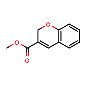 Chemical structure of Methyl 2H-chromene-3-carboxylate , CAS 36044-49-2, AChemBlock Y236891