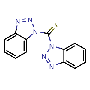 Chemical structure of Bis(1H-benzo[d][1,2,3]triazol-1-yl)methanethione , CAS 4314-19-6, AChemBlock Y236906