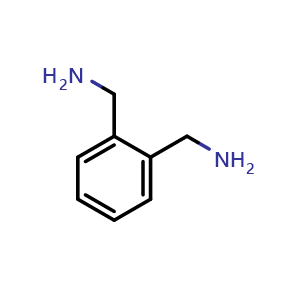 Chemical structure of 1,2-Phenylenedimethanamine , CAS 17300-02-6, AChemBlock Y236915