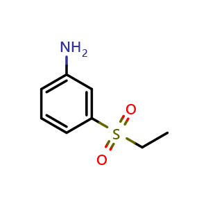 Chemical structure of 3-(Ethylsulfonyl)aniline , CAS 83164-93-6, AChemBlock Y236949