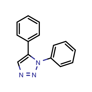 Chemical structure of 1,5-Diphenyl-1H-1,2,3-triazole , CAS 4874-85-5, AChemBlock Y236978