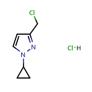 3-(Chloromethyl)-1-cyclopropyl-1H-pyrazole hydrochloride