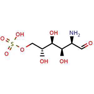 Chemical structure of Glucosamine 6-sulfate , CAS 91674-26-9, AChemBlock Y236996