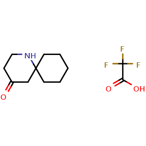 Chemical structure of 1-azaspiro[5.5]undecan-4-one TFA , AChemBlock Y237065