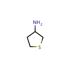 Chemical structure of Tetrahydrothiophen-3-amine , CAS 101993-01-5, AChemBlock Y237073