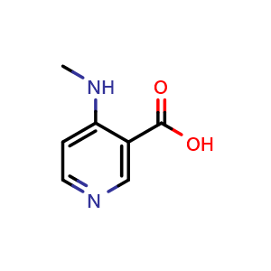 Chemical structure of 4-(Methylamino)nicotinic acid , CAS 1075-09-8, AChemBlock Y237083