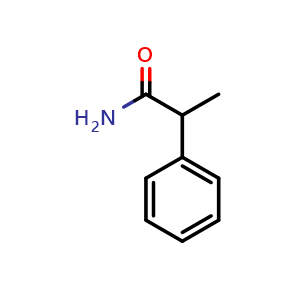 Chemical structure of 2-Phenylpropanamide , CAS 1125-70-8, AChemBlock Y237087