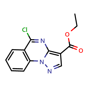 Chemical structure of Ethyl 5-chloropyrazolo[1,5-a]quinazoline-3-carboxylate , CAS 174842-56-9, AChemBlock Y237133