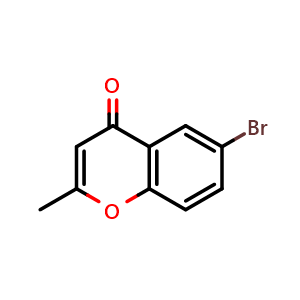 Chemical structure of 6-Bromo-2-methylchromone , CAS 30779-63-6, AChemBlock Y237172