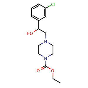 Ethyl 4-[2-(3-chlorophenyl)-2-hydroxyethyl]piperazine-1-carboxylate