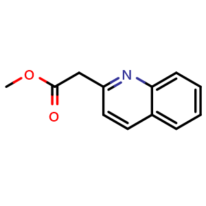 Chemical structure of Methyl 2-(quinolin-2-yl)acetate , CAS 52249-48-6, AChemBlock Y237198