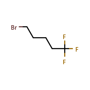 Chemical structure of 5-Bromo-1,1,1-trifluoropentane , CAS 54932-74-0, AChemBlock Y237203