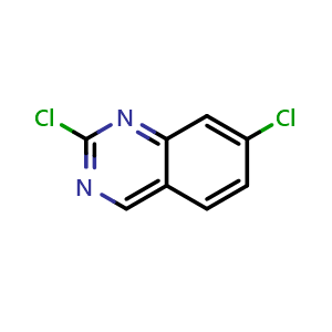 Chemical structure of 2,7-Dichloroquinazoline , CAS 67092-19-7, AChemBlock Y237214