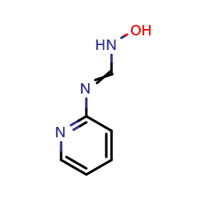 Chemical structure of N-hydroxy-N'-pyridin-2-ylmethanimidamide , CAS 69512-30-7, AChemBlock Y237218