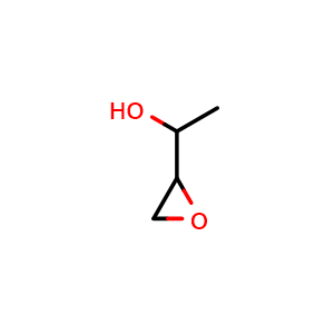 Chemical structure of 1-(Oxiran-2-yl)ethan-1-ol , CAS 765-44-6, AChemBlock Y237229
