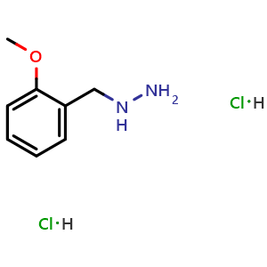 Chemical structure of 2-Methoxybenzylhydrazine dihydrochloride , CAS 784189-95-3, AChemBlock Y237234