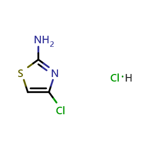 Chemical structure of 4-Chlorothiazol-2-amine hydrochloride , CAS 878744-05-9, AChemBlock Y237244